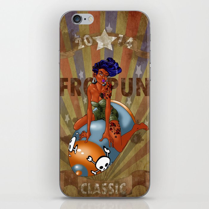 Afro Punk : Bomber chick iPhone Skin