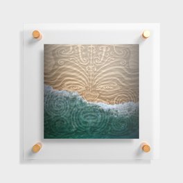 Maori Beach Floating Acrylic Print