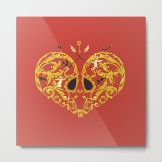 Connected Metal Print