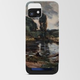 Lake and trees by John Constable iPhone Card Case