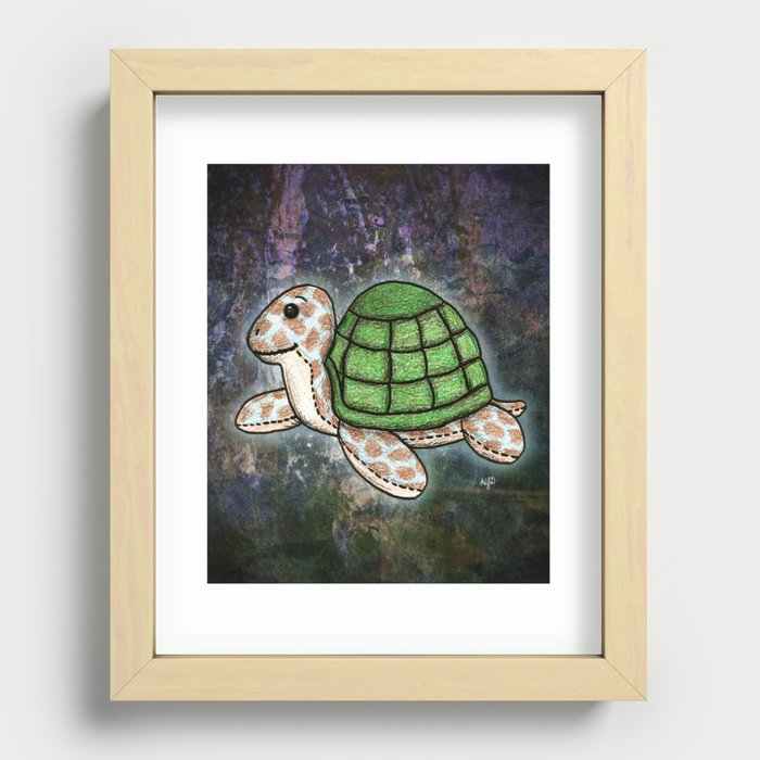 Teepa the Turtle Recessed Framed Print