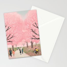 Cherry Blossoms in Japan Stationery Cards