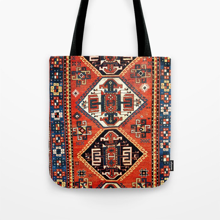 Kazak Southwest Caucasus Rug Print Tote Bag