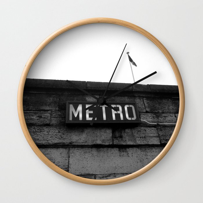 Paris Metro Wall Clock