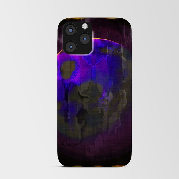 Purple Planet in Frame iPhone Card Case