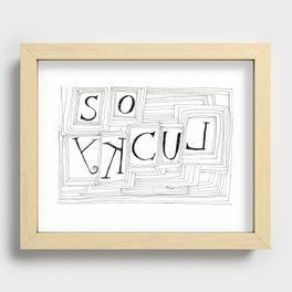 So Lucky Recessed Framed Print