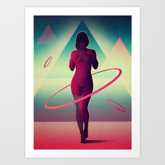 Átomos Art Print