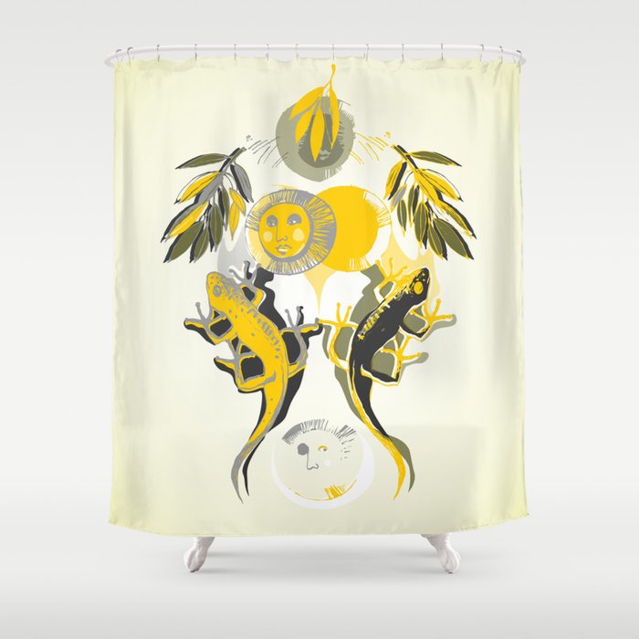 Lizard Sun Shower Curtain By Mayina Society6