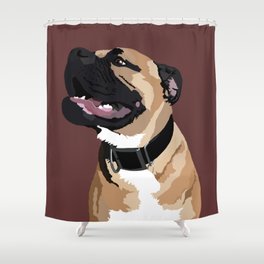 Ripley the Big Dog Shower Curtain