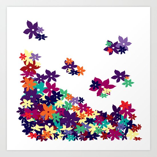 Flowered Up Art Print