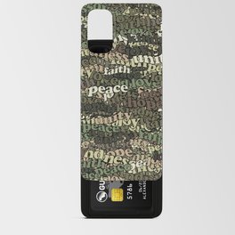 Peace & Love Camo Android Card Case
