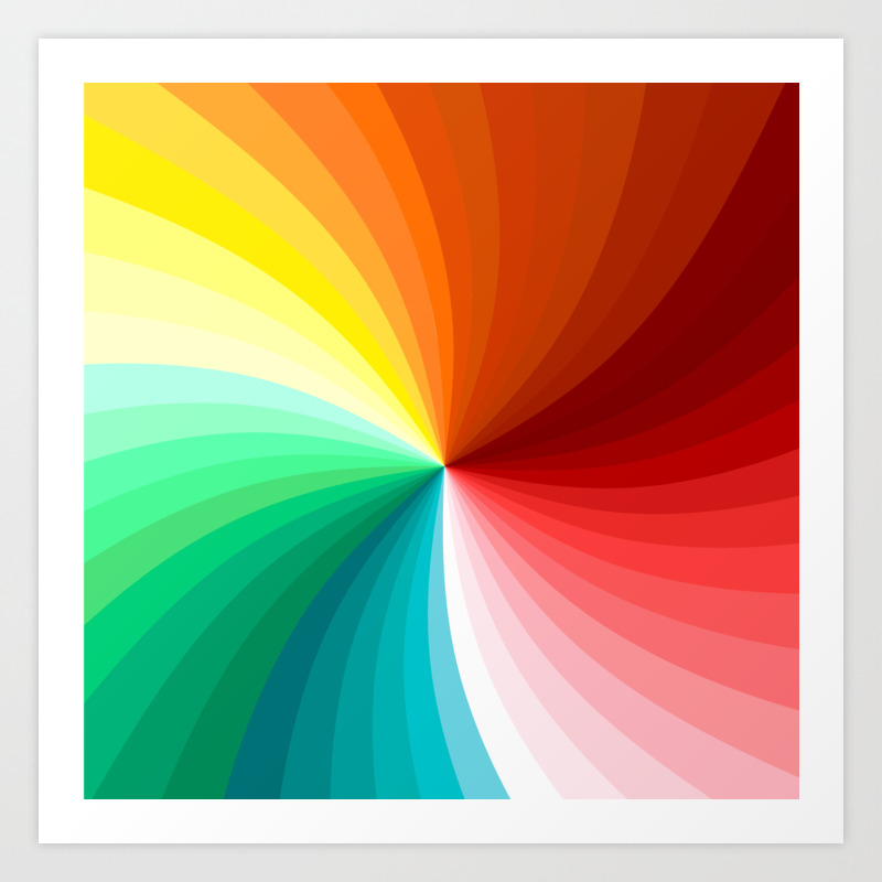 Multi Color Abstract Design Art Print By Createdprototype Society6