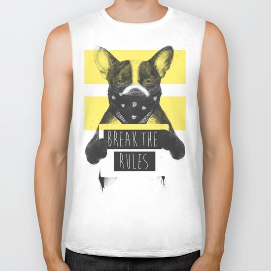 Rebel dog (yellow) Biker Tank