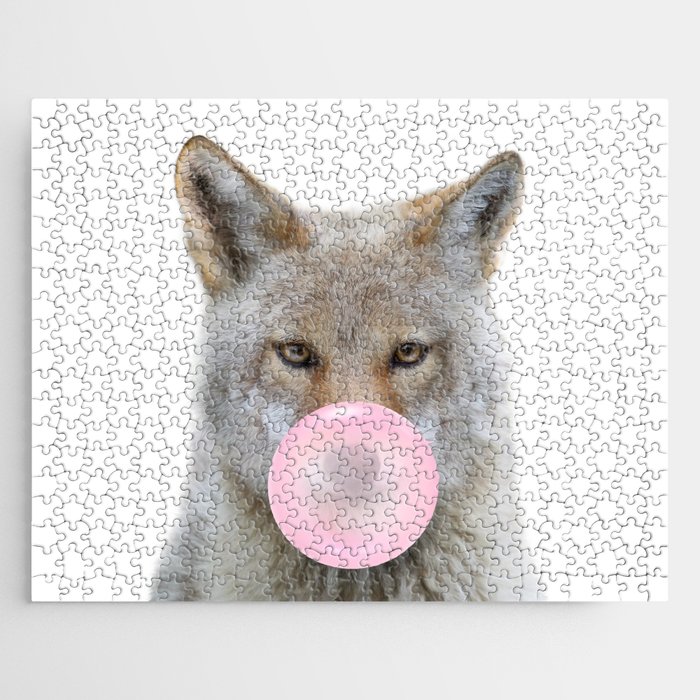 Coyote Blowing Bubble Gum by Zouzounio Art Jigsaw Puzzle