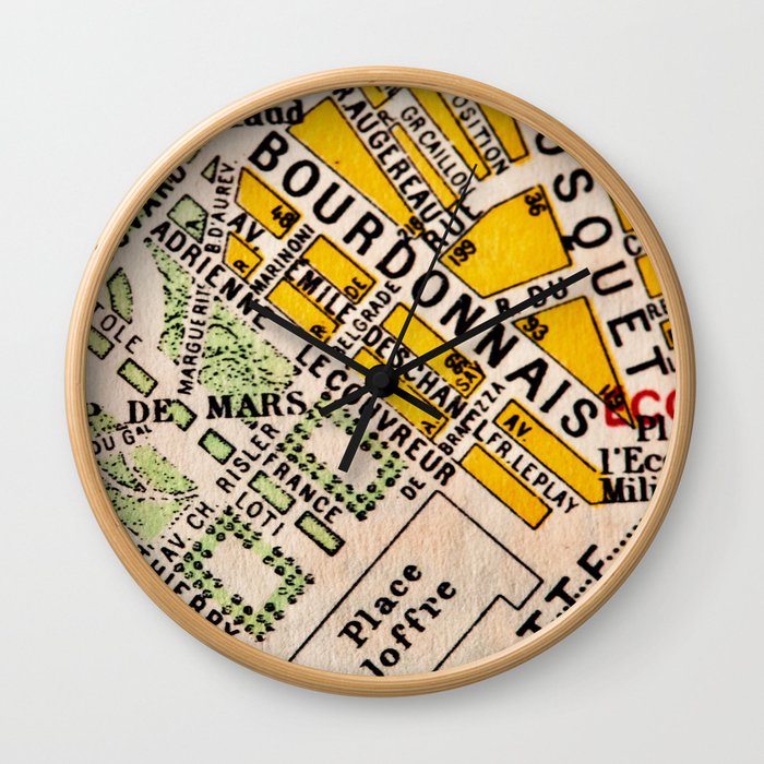 All About Paris Wall Clock