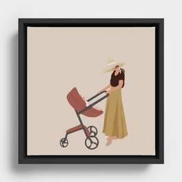 BABY AND MOTHER  Framed Canvas