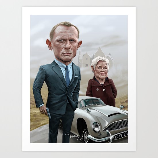 Skyfall James Bond - Daniel Craig Art Print