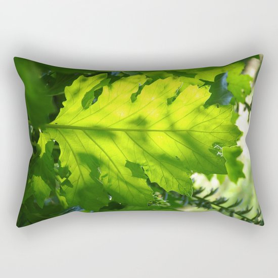 Green Touch Rectangular Pillow