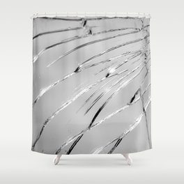Abstract Geometric Broken Stripes Shower Curtain
