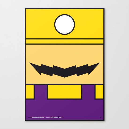 MY WARIO MARIO BROS MINIMAL POSTER Canvas Print