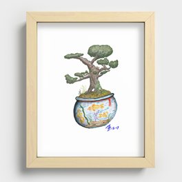 On the Growth Recessed Framed Print