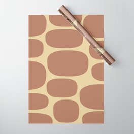 Modernist Spots 259 Brown and Tan Wrapping Paper