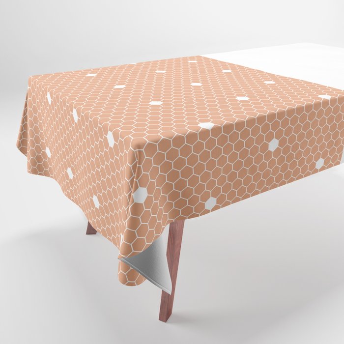 White Polka Dots Lace Vertical Split on  Tablecloth