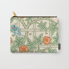 William Morris Trellis and Birds Carry-All Pouch