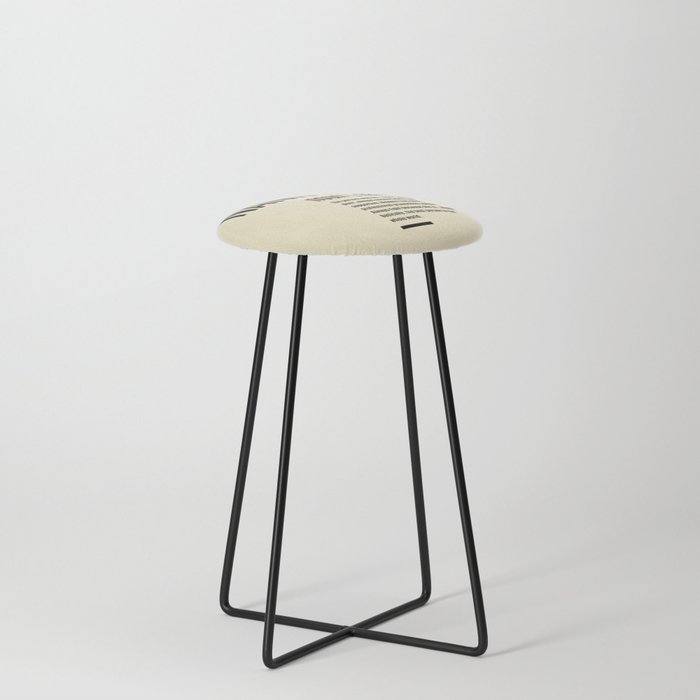Lopez leather counter discount stool
