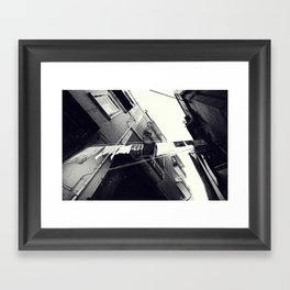 Clothes hanging out to dry in Naples | Everyday is laundry day in Napoli, Italy Framed Art Print