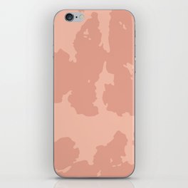 Cow Spots in Nostalgic Retro Nude Pink iPhone Skin