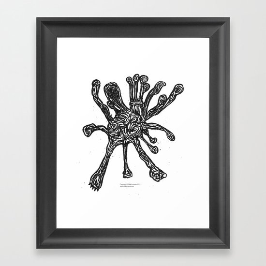 Bacteria. Framed Art Print