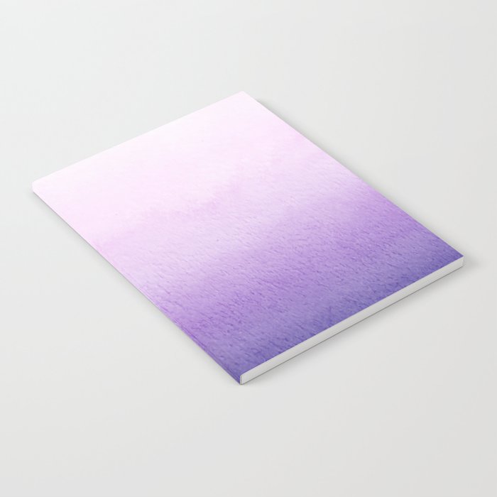 Scandinavian Watercolor Purple Gradient  Notebook