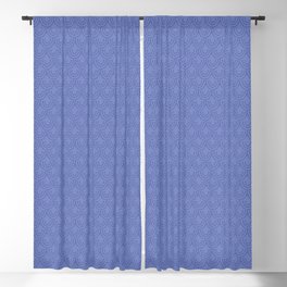 Periwinkle Scallops Blackout Curtain