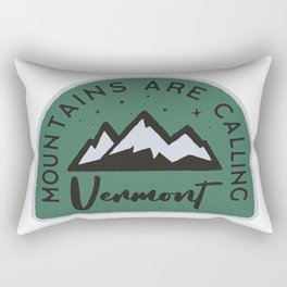 Vermont Mountains are Calling Rectangular Pillow