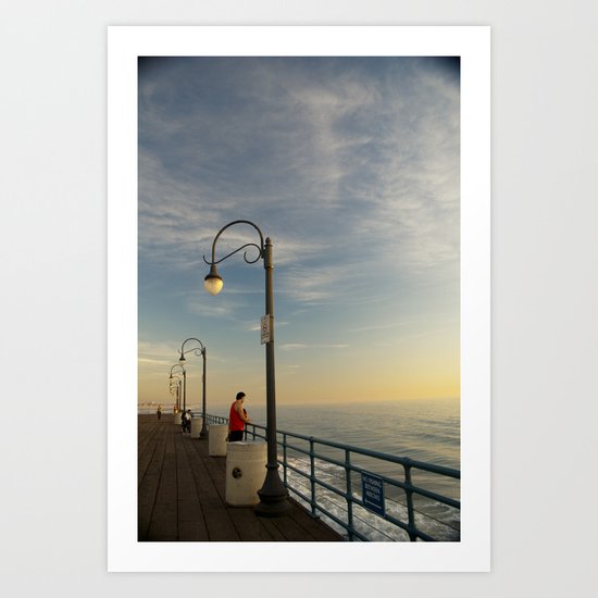 Santa Monica Pier 2 Art Print