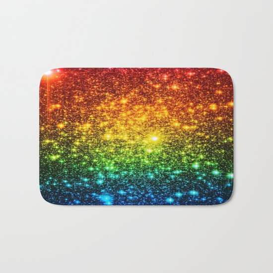 RainBoW Sparkle Stars Bath Mat