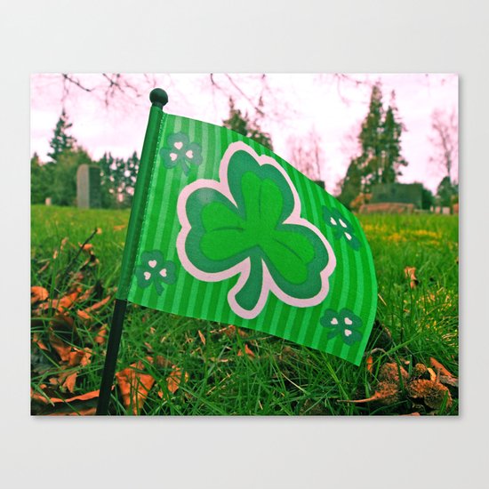Shamrock flag Canvas Print