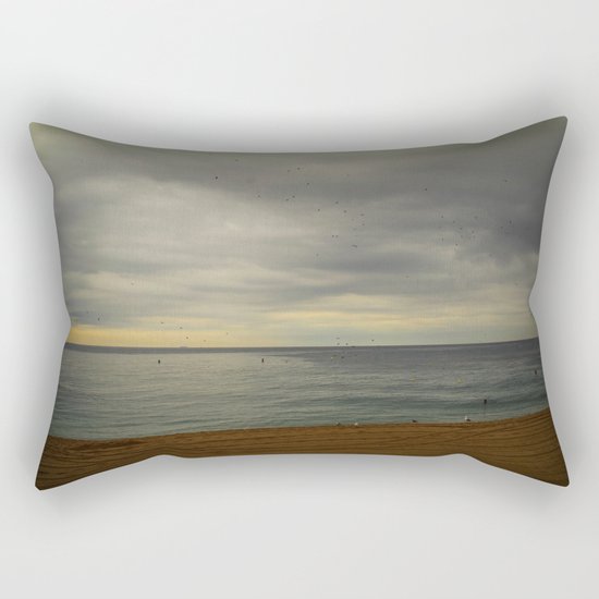 Barcelona beach Rectangular Pillow
