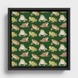 Toads Framed Canvas