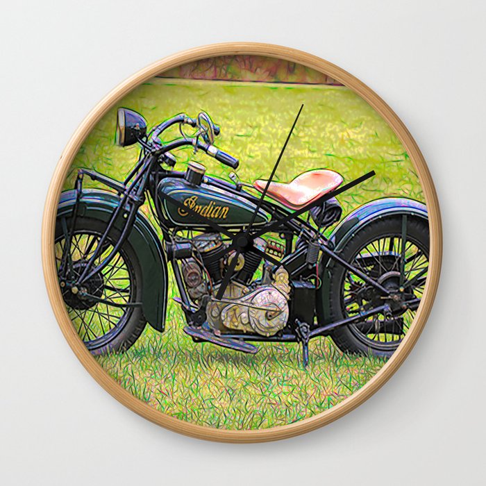 Vintage US motorcycle - Circa 1930 Wall Clock