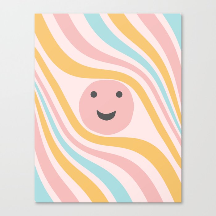 Retro Sun Wave Glam #2 #retro #decor #art #society6 Canvas Print