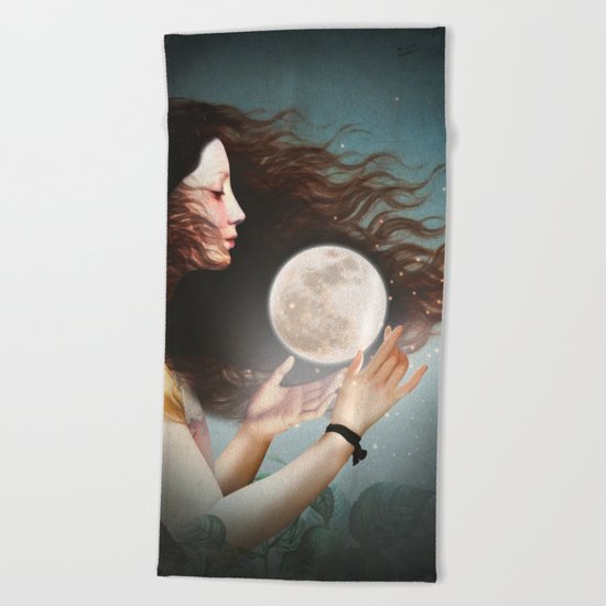 Meet the Moon Beach Towel