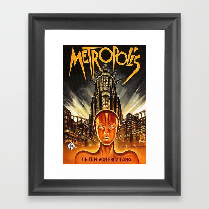 Metropolis Vintage Movie Framed Art Print