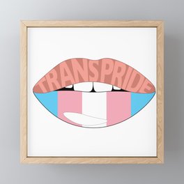 Trans Pride Framed Mini Art Print