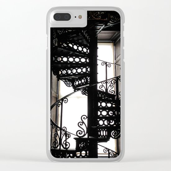 Trinity College Library Spiral Staircase Clear iPhone Case