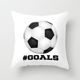 #Goals Throw Pillow