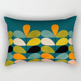 retro minimal floral Rectangular Pillow