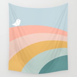 boho rainbow in soft & trendy colors, minimalism Wall Tapestry