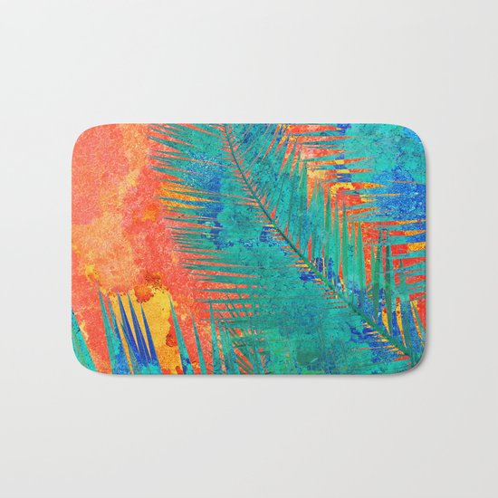 Vibrant jungle for Frida Bath Mat